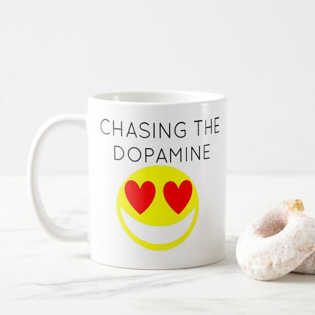 Chasing the dopamine, it's an ADHD thing... Coffee Coffee Mug (With Donut)