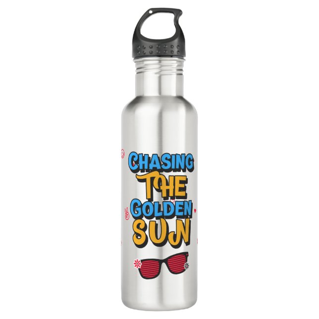 Chasing the Golden Sun 710 Ml Water Bottle (Front)