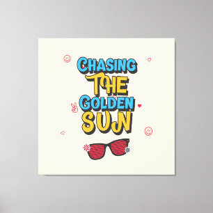 Chasing the Golden Sun Canvas Print