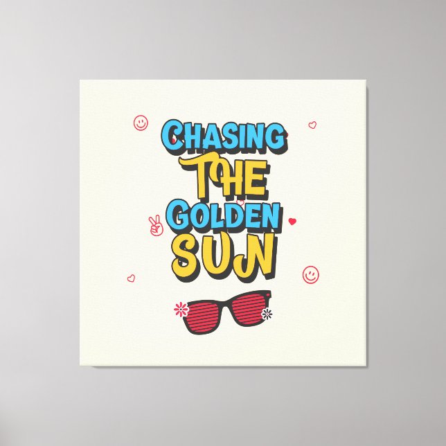 Chasing the Golden Sun Canvas Print (Front)