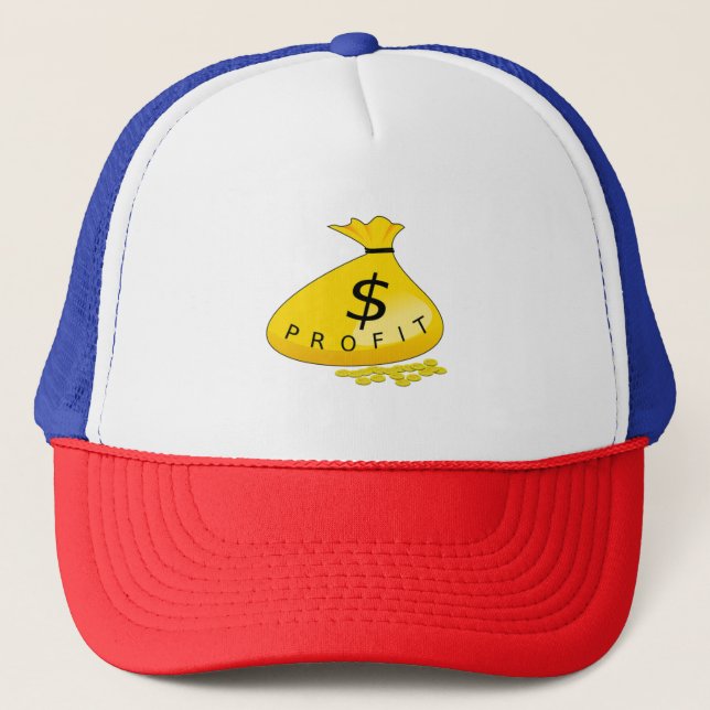 Chasing the money bag 💰 trucker hat ! (Front)