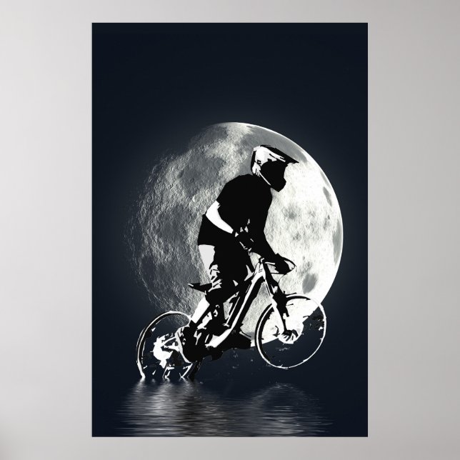 Chasing the Moon - Mountain Biker  Poster (Front)