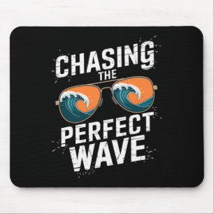Chasing The Perfect Wave Surfing - Beach Adventure Mouse Mat