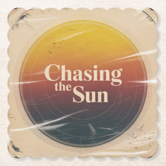 Chasing The Sun Paper Coaster