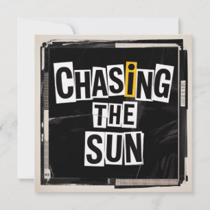 Chasing The Sun Thank You Card