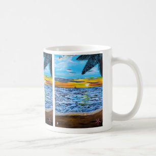 Chasing the Sunset Painting by Alfred Fox Coffee Mug