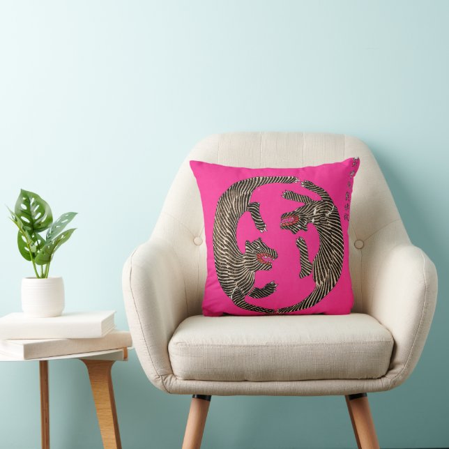 Chasing Tigers Taguchi Tamoki Hot Pink Cushion (Chair)