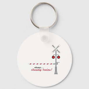 Chasing Trains Key Ring