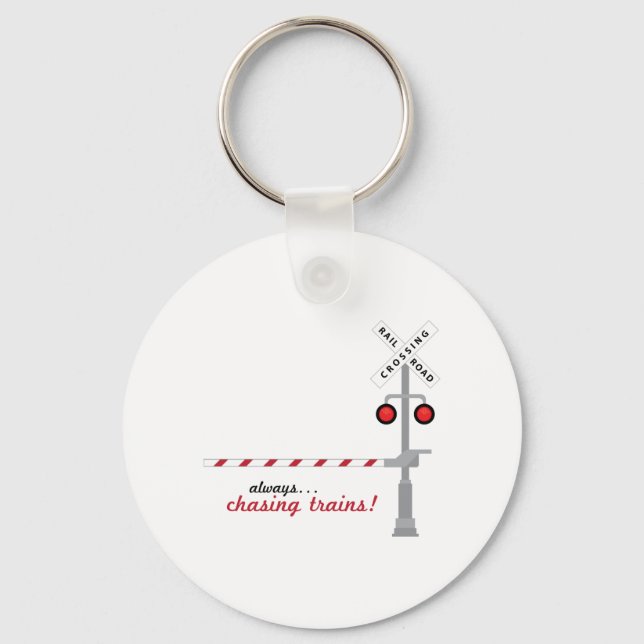 Chasing Trains Key Ring (Front)