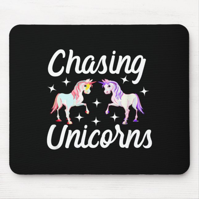 Chasing Unicorns Magical Mouse Mat (Front)