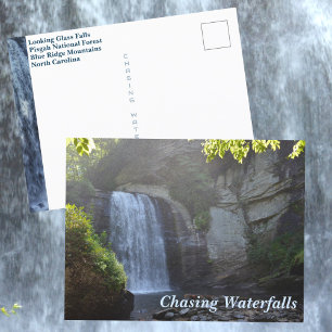 Chasing Waterfalls Blue Ridge Mountains NC Travel Postcard
