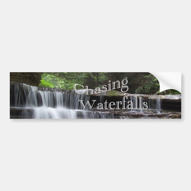 Chasing Waterfalls Bumbersticker Bumper Sticker (Front)