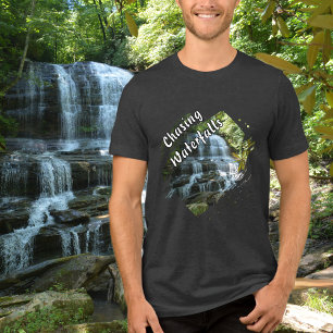Chasing Waterfalls Hiking Adventure Tri-Blend Shirt