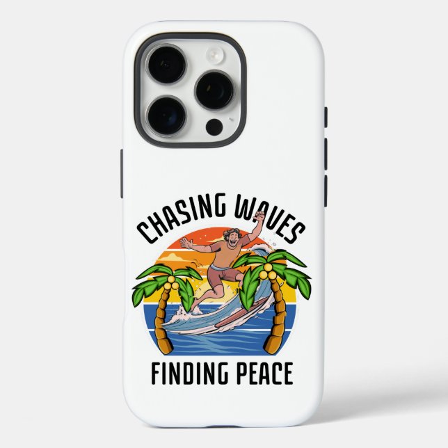 Chasing Waves Finding Peace Case-Mate iPhone Case (Back)