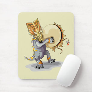 Chasmosaurus Dancing A Shaman Ritual Mouse Mat