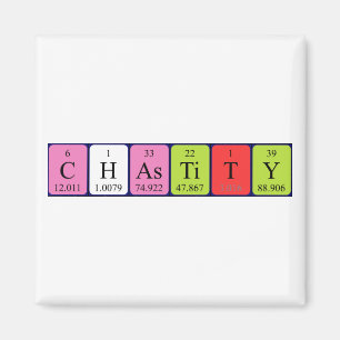 Chastity periodic table name magnet