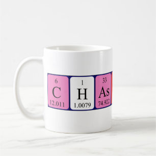 Chastity periodic table name mug
