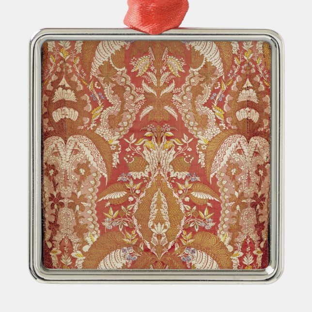 Chasuble, lace patterned silk, French, c.1720 Metal Tree Decoration (Front)