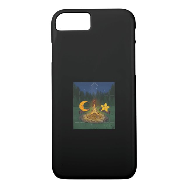 Chat Between The Moon Graphic Case-Mate iPhone Case (Back)