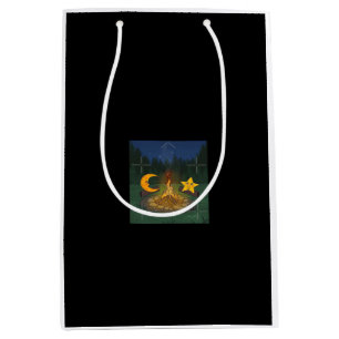 Chat Between The Moon Graphic Medium Gift Bag