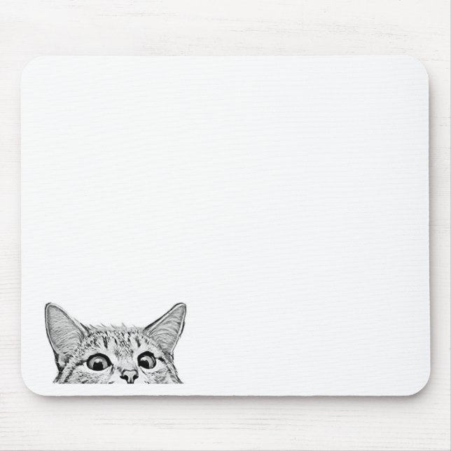 chat caché mouse mat (Front)
