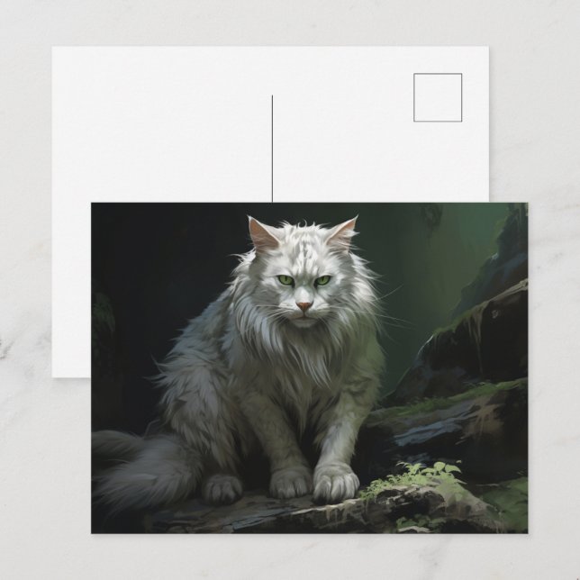 Chat Foret Postcard (Front/Back)