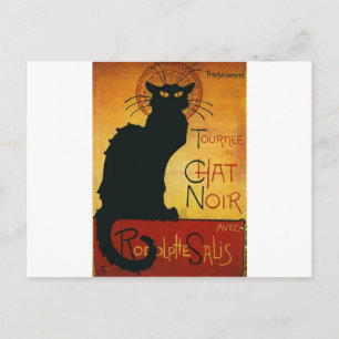 Chat Noir - Black Cat Postcard