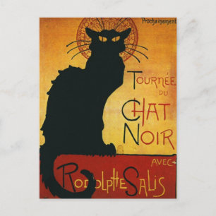 Chat Noir - Black Cat Postcard