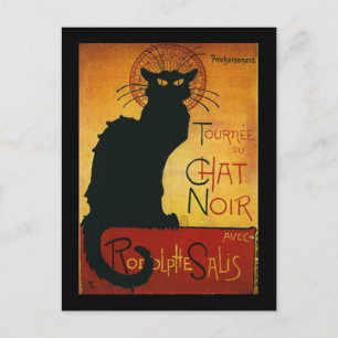 Chat Noir - Black Cat Postcard