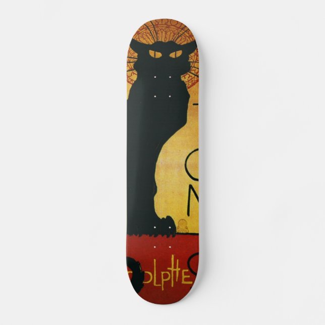 Chat Noir - Black Cat Skateboard (Front)