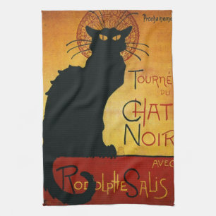 Chat Noir - Black Cat Tea Towel