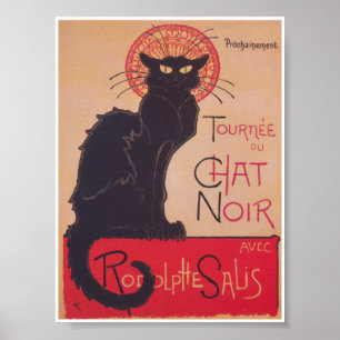Chat Noir Black Cat Vintage Poster