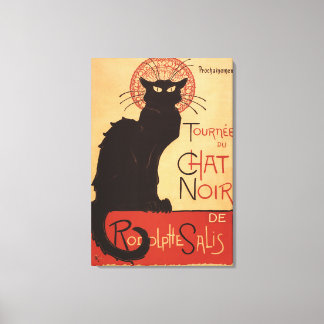 Chat Noir Cabaret Troupe Black Cat Promo Poster Canvas Print