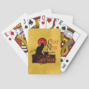 Chat Noir et Café Noir Playing Cards