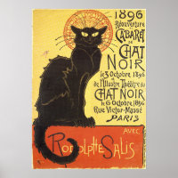 Chat Noir Steinlen Belle Epoque Vintage Art