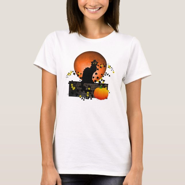 Chat Noir Thanksgiving T-Shirt (Front)