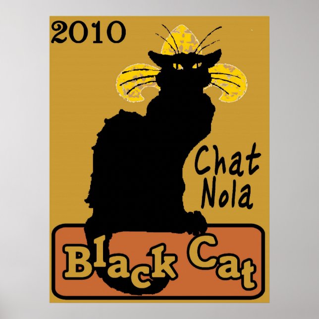 Chat Nola, Black Cat, 2010 Poster (Front)