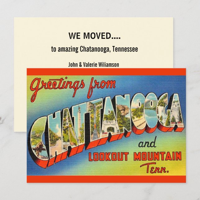 Chatanooga TN Moving Announcement (Front/Back)