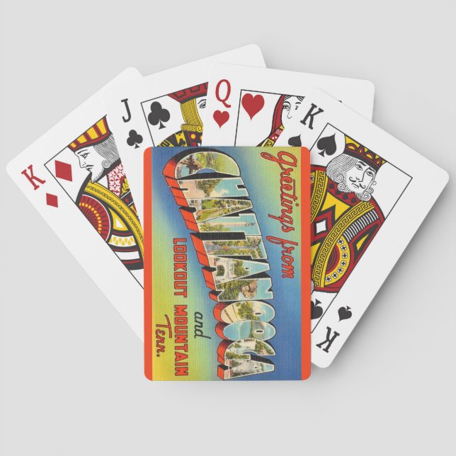Chatanooga TN Retro Playing Cards (Back)