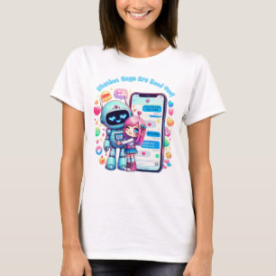 Chatbot Hugs Are Good Too 萌え Ai チャットボットのハグもいいで T-Shirt