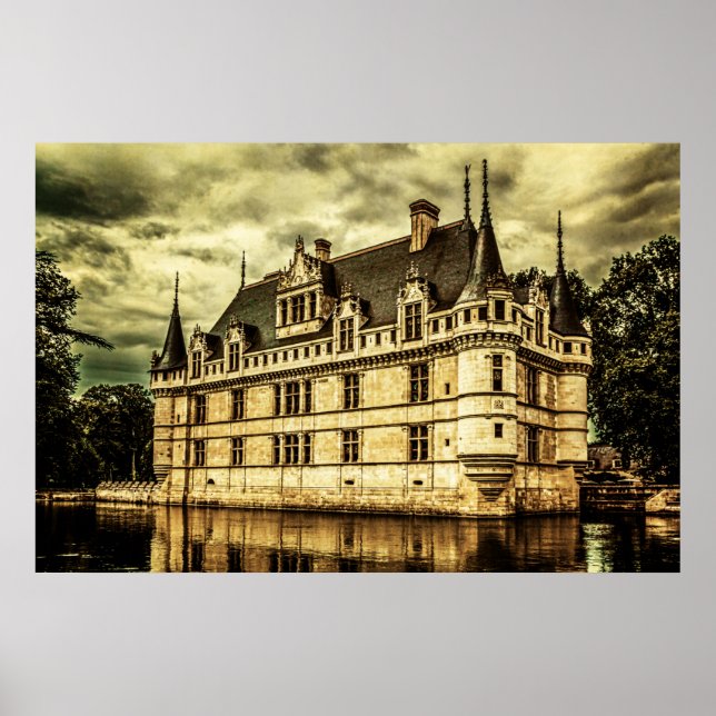 Chateau Azay le Rideau, France. Poster (Front)