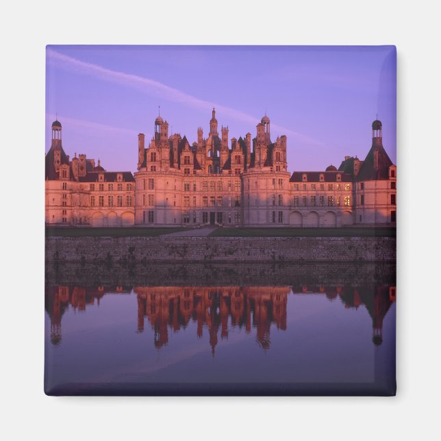 Chateau Chambord at sunset, Loire Valley, France Magnet (Front)