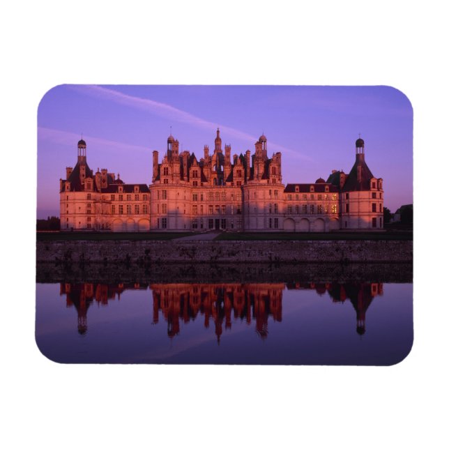 Chateau Chambord at sunset, Loire Valley, France Magnet (Horizontal)