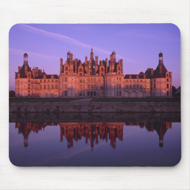 Chateau Chambord at sunset, Loire Valley, France Mouse Mat (Front)