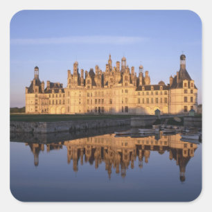 Chateau Chambord, Loire Valley, France Square Sticker