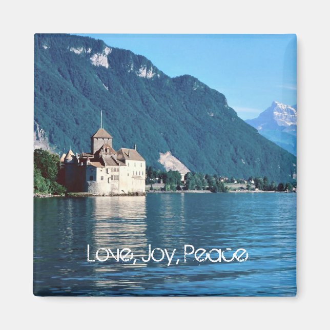 Chateau Chinon, beside Lake Geneva 5 Magnet (Front)