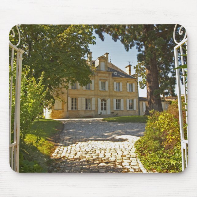 Chateau Cos Labory in Saint St Estephe, wrought Mouse Mat (Front)