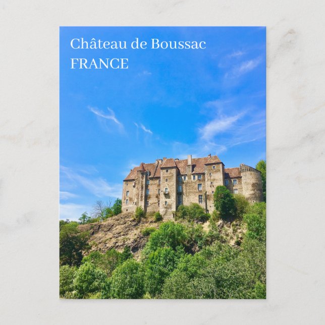 Château de Boussac Castle France Postcard (Front)