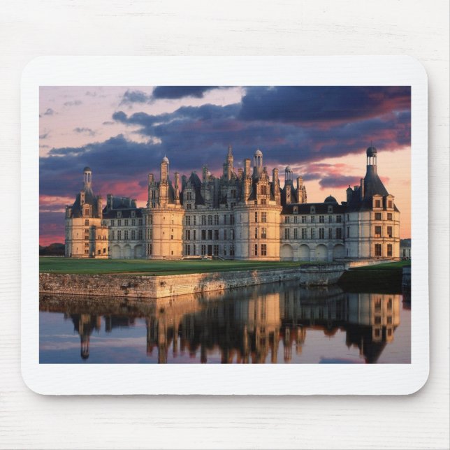 chateau de chambord Castle,Loire Valley, France Mouse Mat (Front)