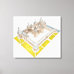 Chateau de Chambord Chambord Loir-et-Cher Canvas Print